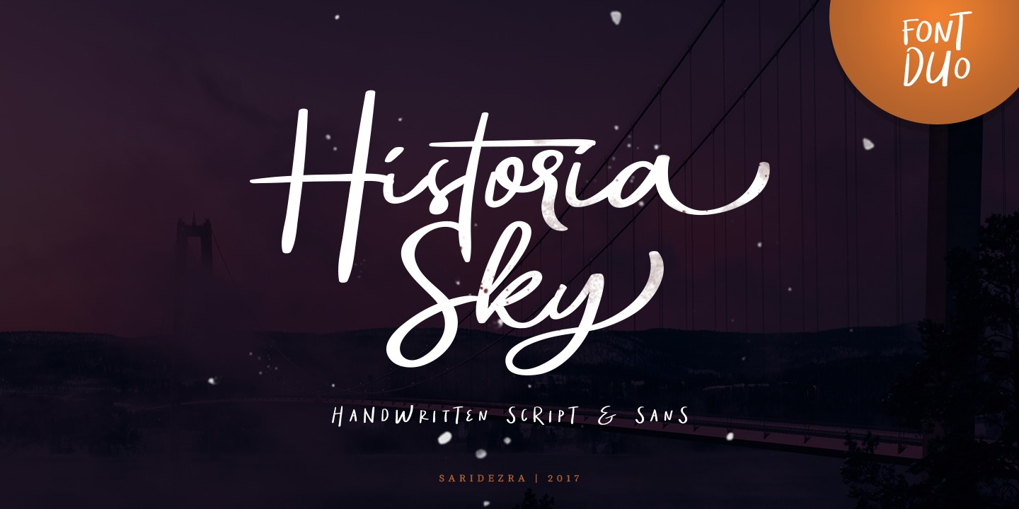 Example font Historia Sky #1